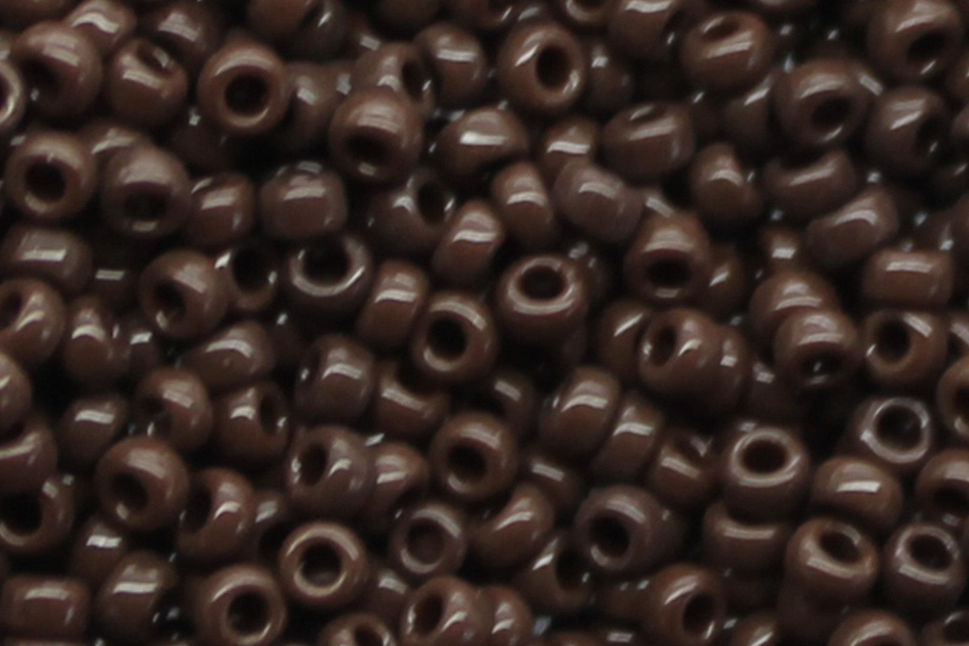 Japanese Seed Beads-Miyuki 15/0-Chocolate Brown Opaque