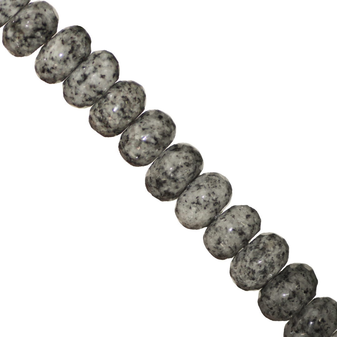 Dyed Agate, Rondelle Faceted, Semi-Precious Stone, 8mm x 5mm, 65 pieces per strand, Available in a Variety of Colours