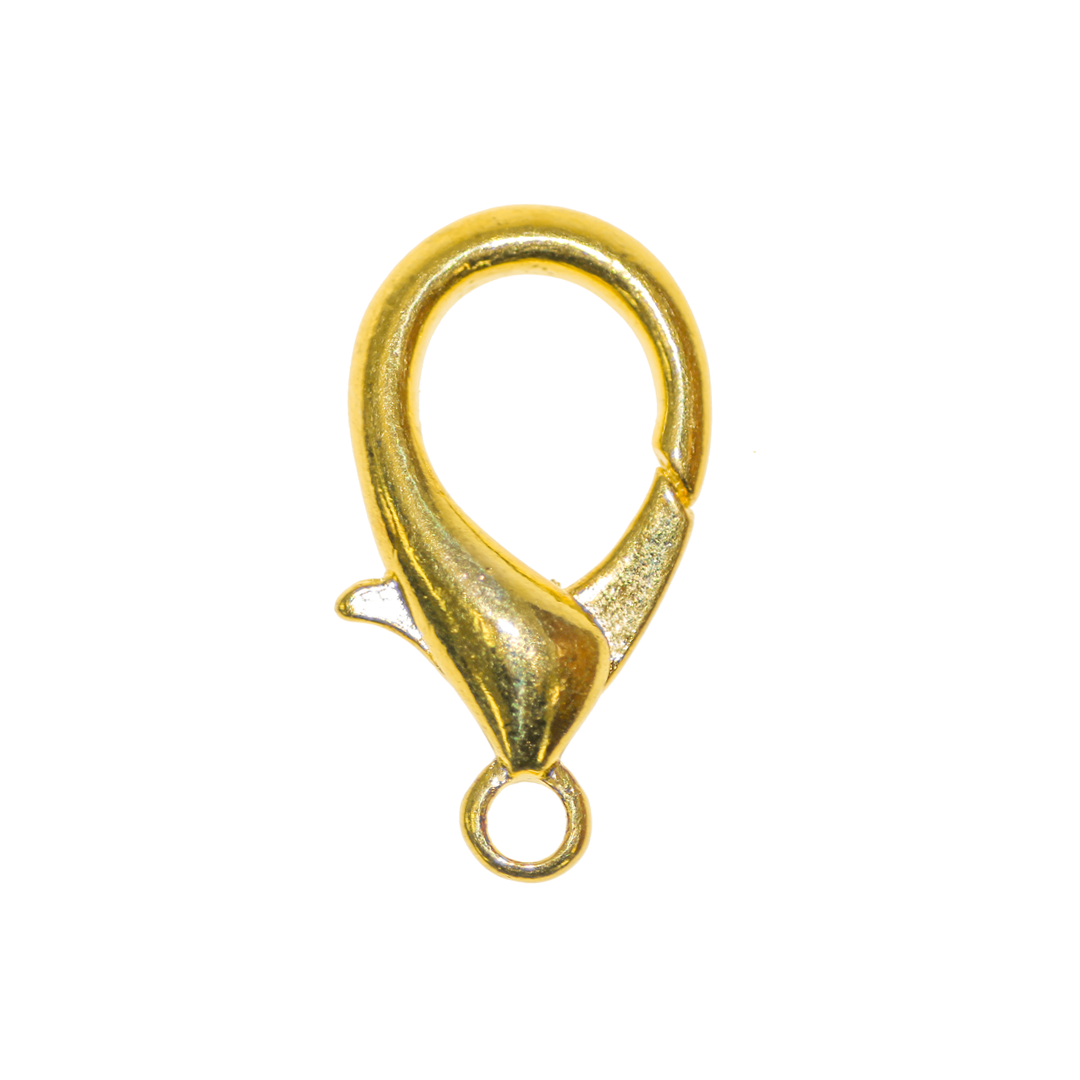 Clasp, Lobster, Alloy, Gold, 30mm x 16mm, Sold Per pkg of 1