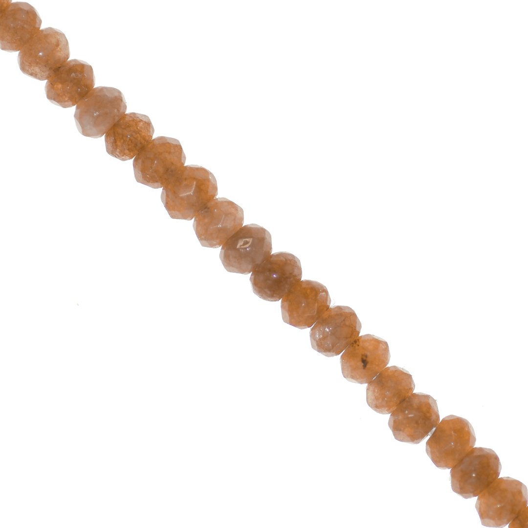 Dyed Agate, Rondelle Faceted, Semi-Precious Stone, 4mm x 3mm, 110 pcs per strand, Available in Multiple Colours