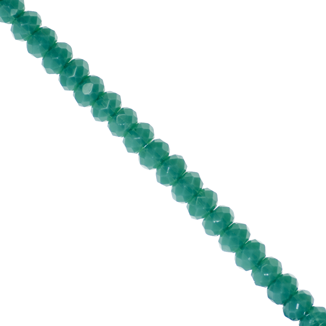 Dyed Agate, Rondelle Faceted, Semi-Precious Stone, 4mm x 3mm, 110 pcs per strand, Available in Multiple Colours