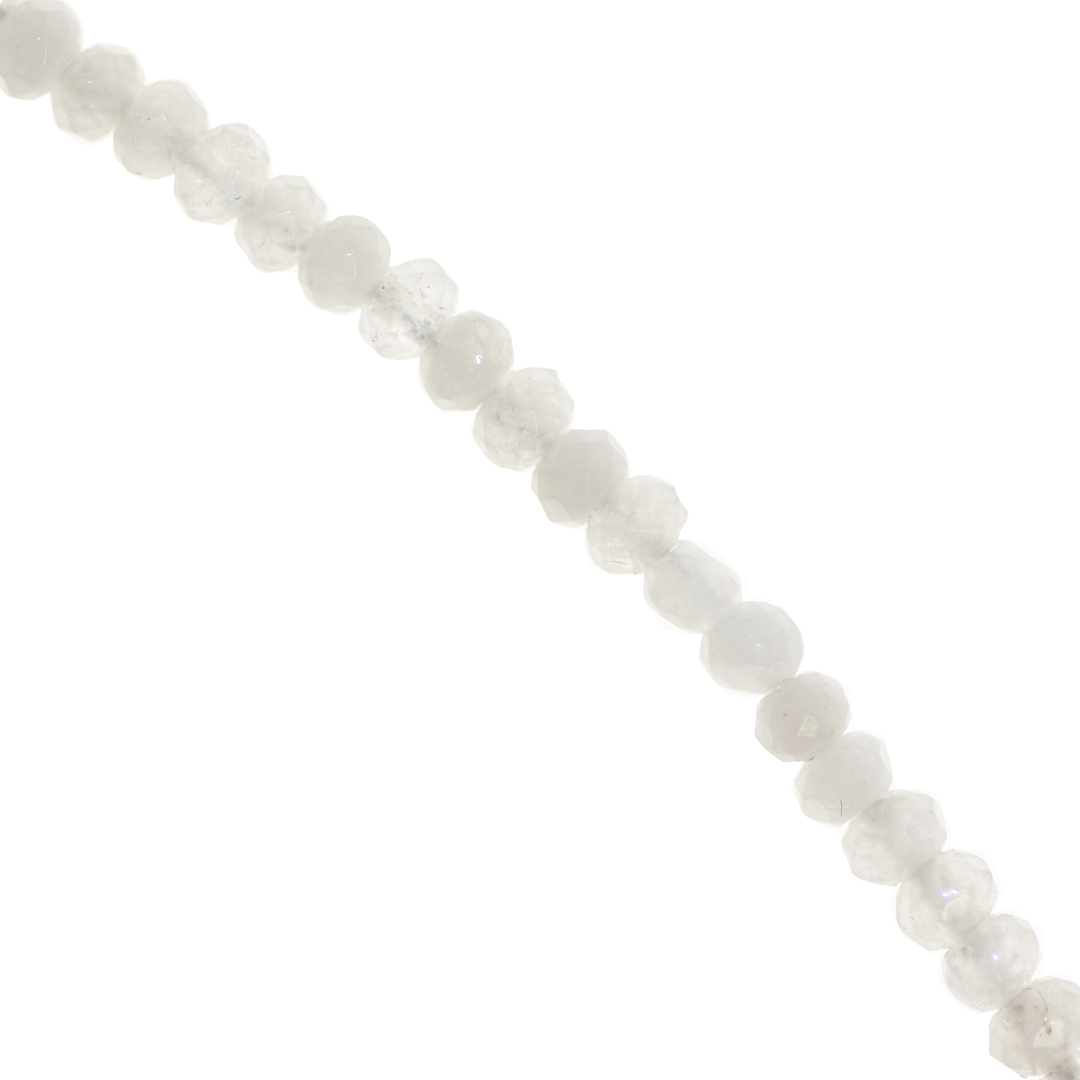 Dyed Agate, Rondelle Faceted, Semi-Precious Stone, 4mm x 3mm, 110 pcs per strand, Available in Multiple Colours