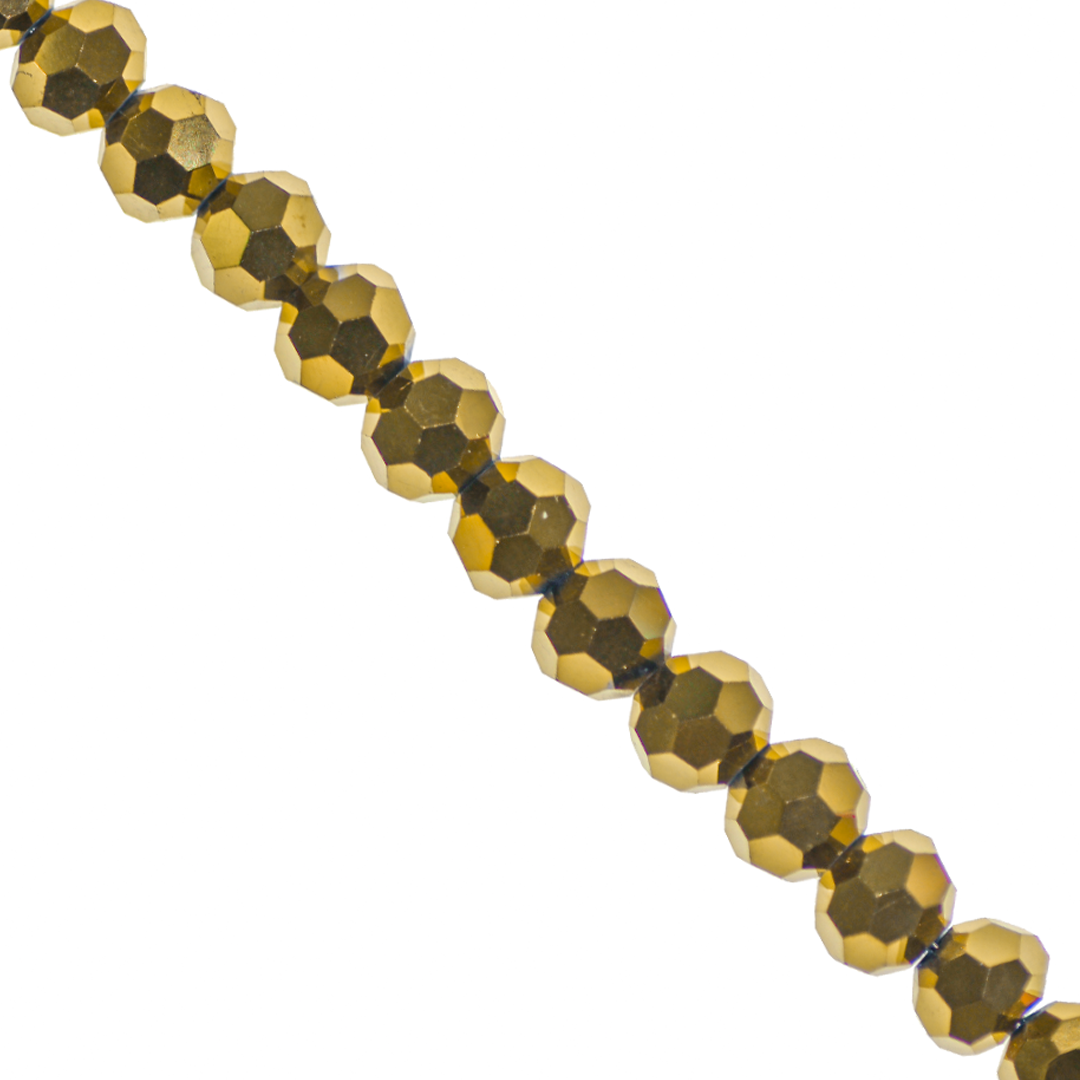 Glass Crystal Beads, Rondelle, 3.5mm, Approx 120 pcs per strand, Available in Multiple Colours  Jo
