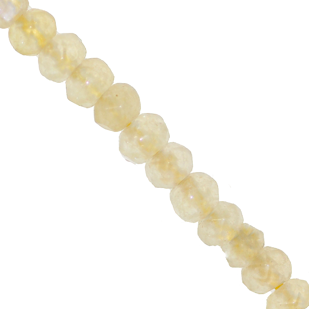 Dyed Agate, Rondelle Faceted, Semi-Precious Stone, 4mm x 3mm, 110 pcs per strand, Available in Multiple Colours