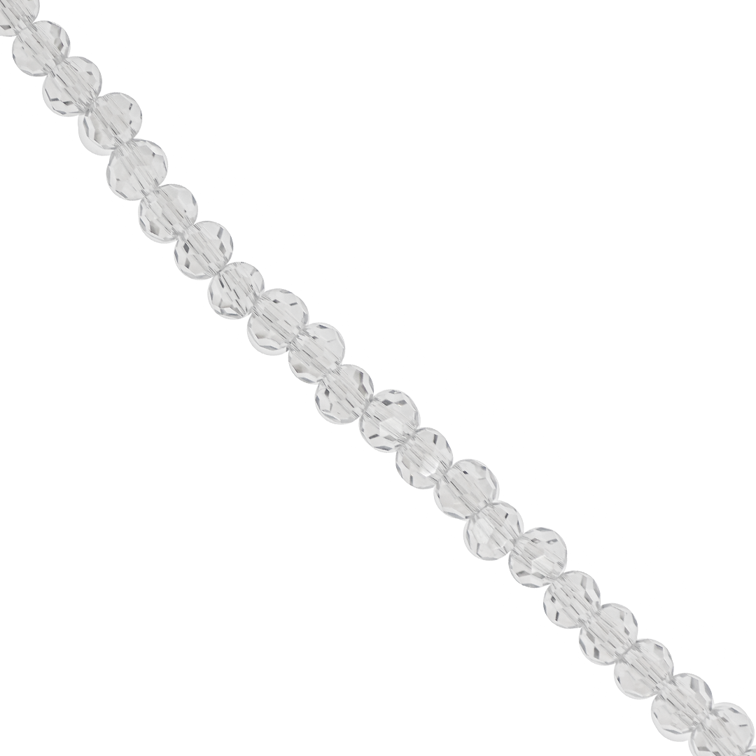 Glass Crystal Beads, Round, Faceted, 3mm, Approx 170 pcs per strand, Available in Multiple Colours
