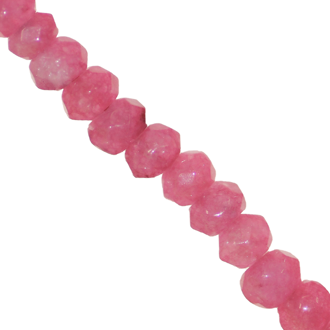 Dyed Agate, Rondelle Faceted, Semi-Precious Stone, 4mm x 3mm, 110 pcs per strand, Available in Multiple Colours