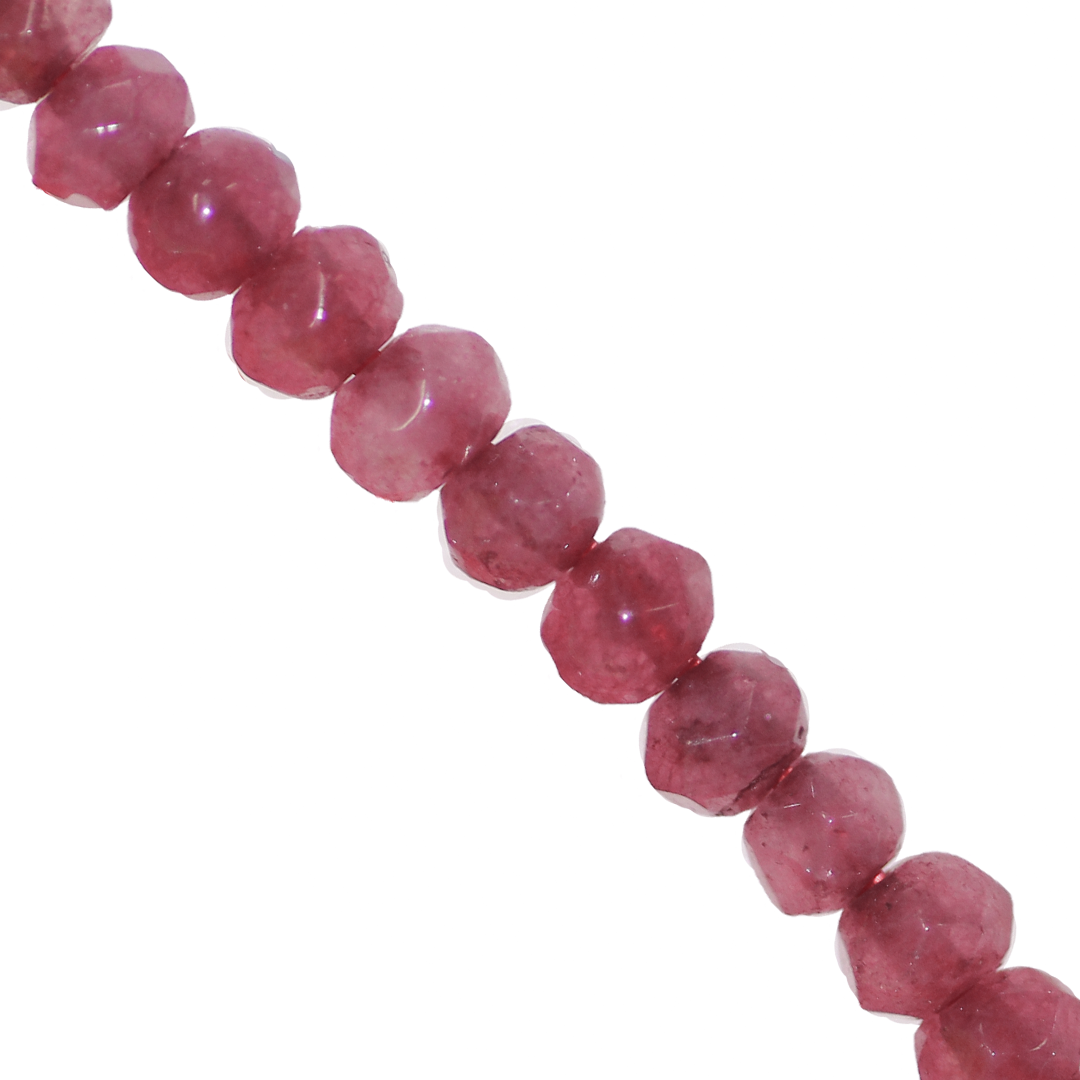 Dyed Agate, Rondelle Faceted, Semi-Precious Stone, 4mm x 3mm, 110 pcs per strand, Available in Multiple Colours
