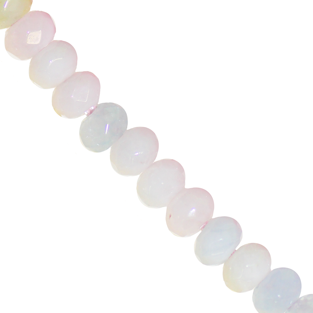 Dyed Agate, Rondelle Faceted, Semi-Precious Stone, 4mm x 3mm, 110 pcs per strand, Available in Multiple Colours