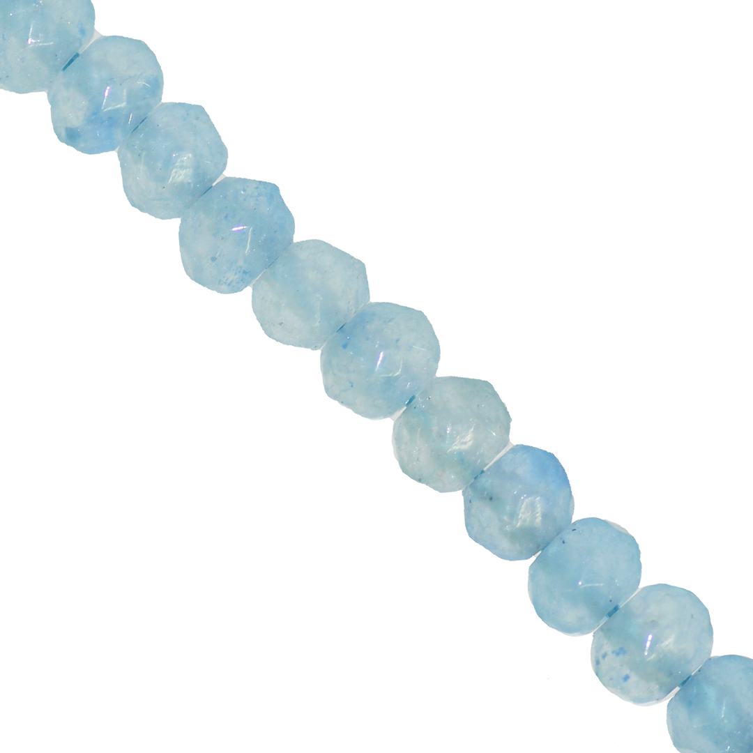 Dyed Agate, Rondelle, Faceted, Semi-Precious Stone, 6mm x 4mm, Approx 85pcs/strand, Available in Multiple Colours
