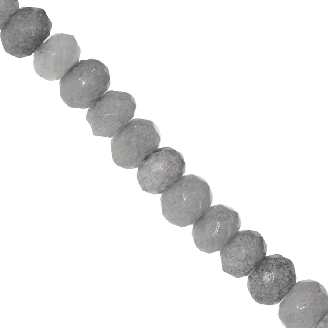 Dyed Agate, Rondelle, Faceted, Semi-Precious Stone, 6mm x 4mm, Approx 85pcs/strand, Available in Multiple Colours