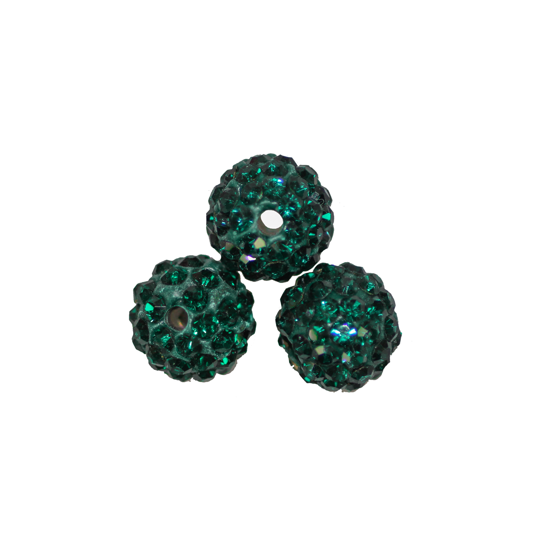 Shambala Beads, Assorted Sizes & Colours, 10 pcs/bag