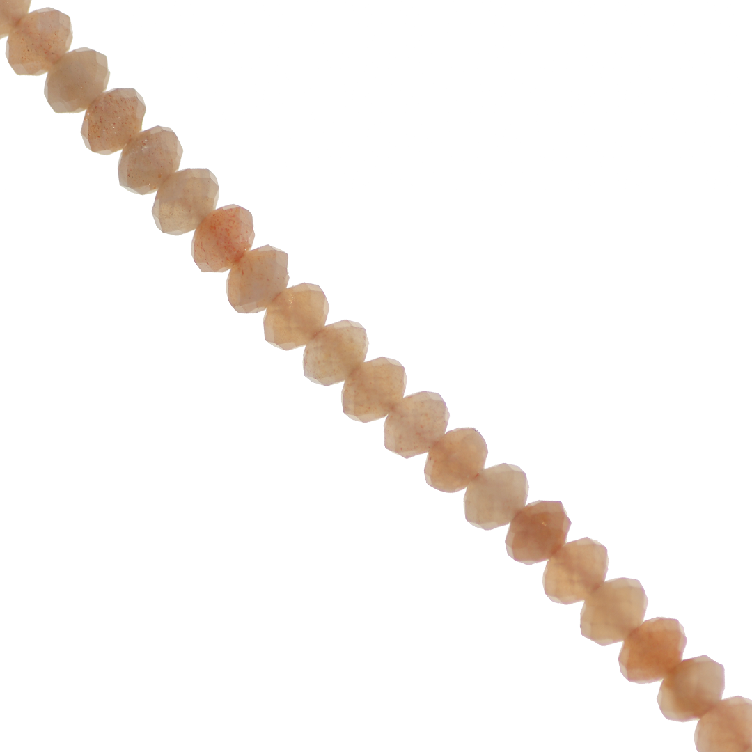 Rondelle Semi-Precious Stone, Faceted, 5mm x 3mm, Approx 105 pcs per strand - Available in Multiple Gemstones