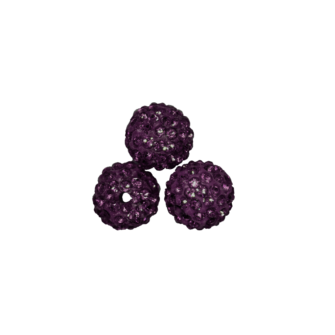Shambala Beads, Assorted Sizes & Colours, 10 pcs/bag