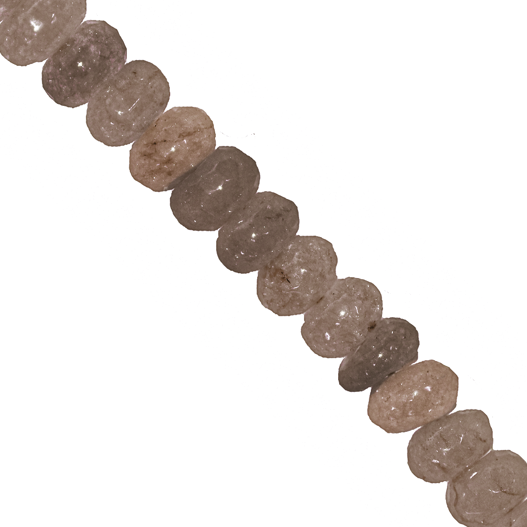 Dyed Agate, Rondelle Faceted, Semi-Precious Stone, 8mm x 5mm, 65 pieces per strand, Available in a Variety of Colours