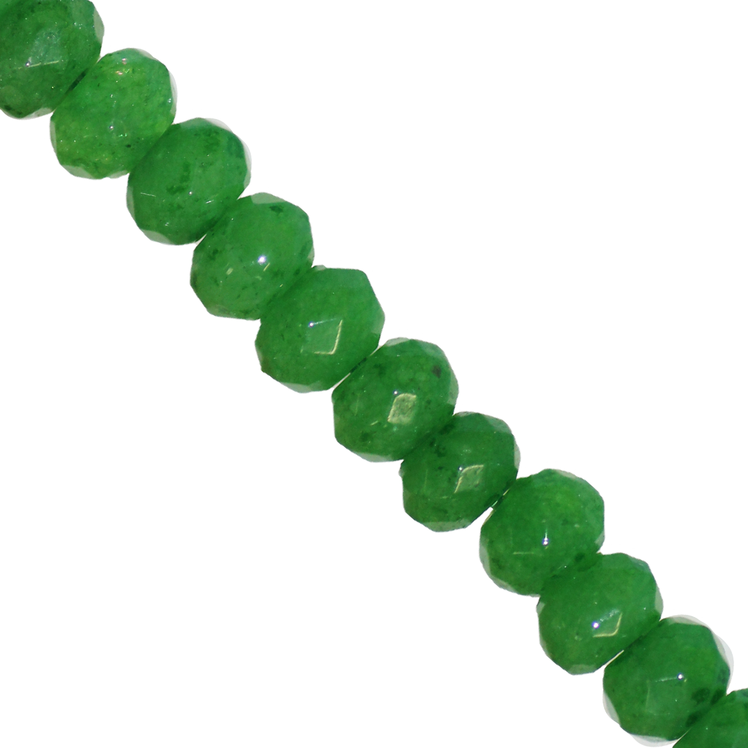 Dyed Agate, Rondelle, Faceted, Semi-Precious Stone, 6mm x 4mm, Approx 85pcs/strand, Available in Multiple Colours