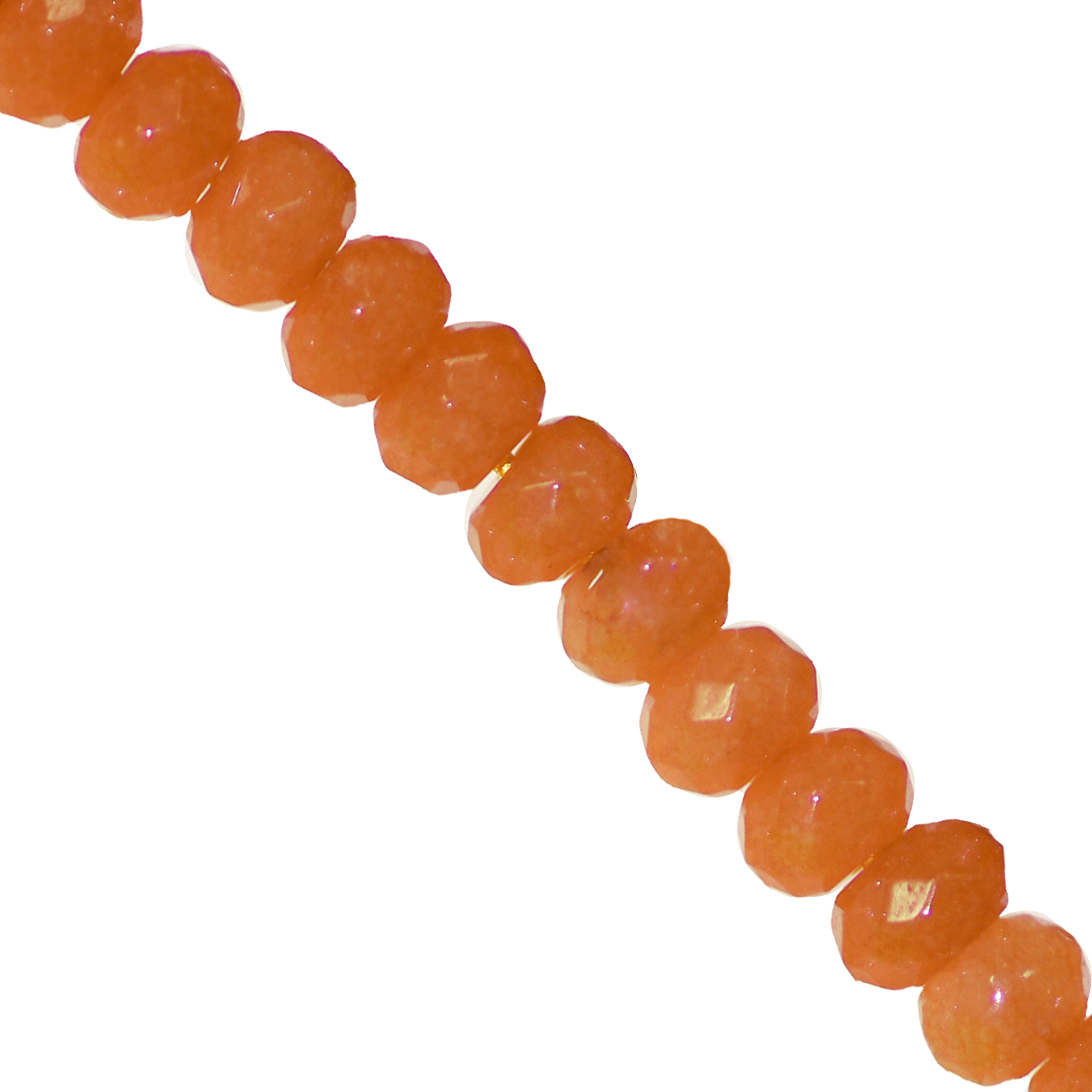 Dyed Agate, Rondelle, Faceted, Semi-Precious Stone, 6mm x 4mm, Approx 85pcs/strand, Available in Multiple Colours