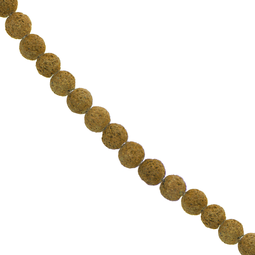 Lava Stone, Semi-Precious Stone, 6mm, Approx 60 pcs per strand