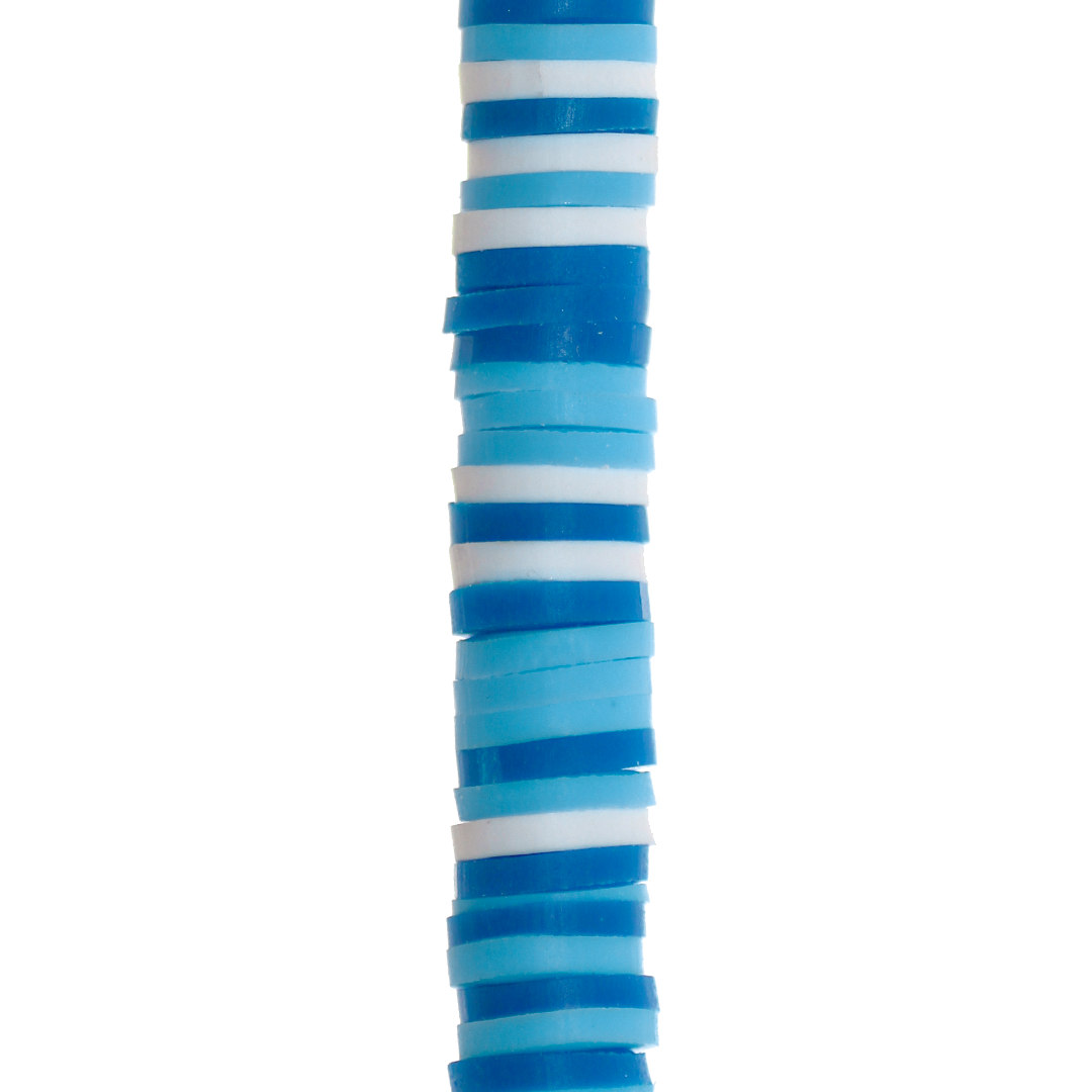 Heishi Beads, Flat Disk Polymer Clay Beads, 6mm, Available in Multiple Colours