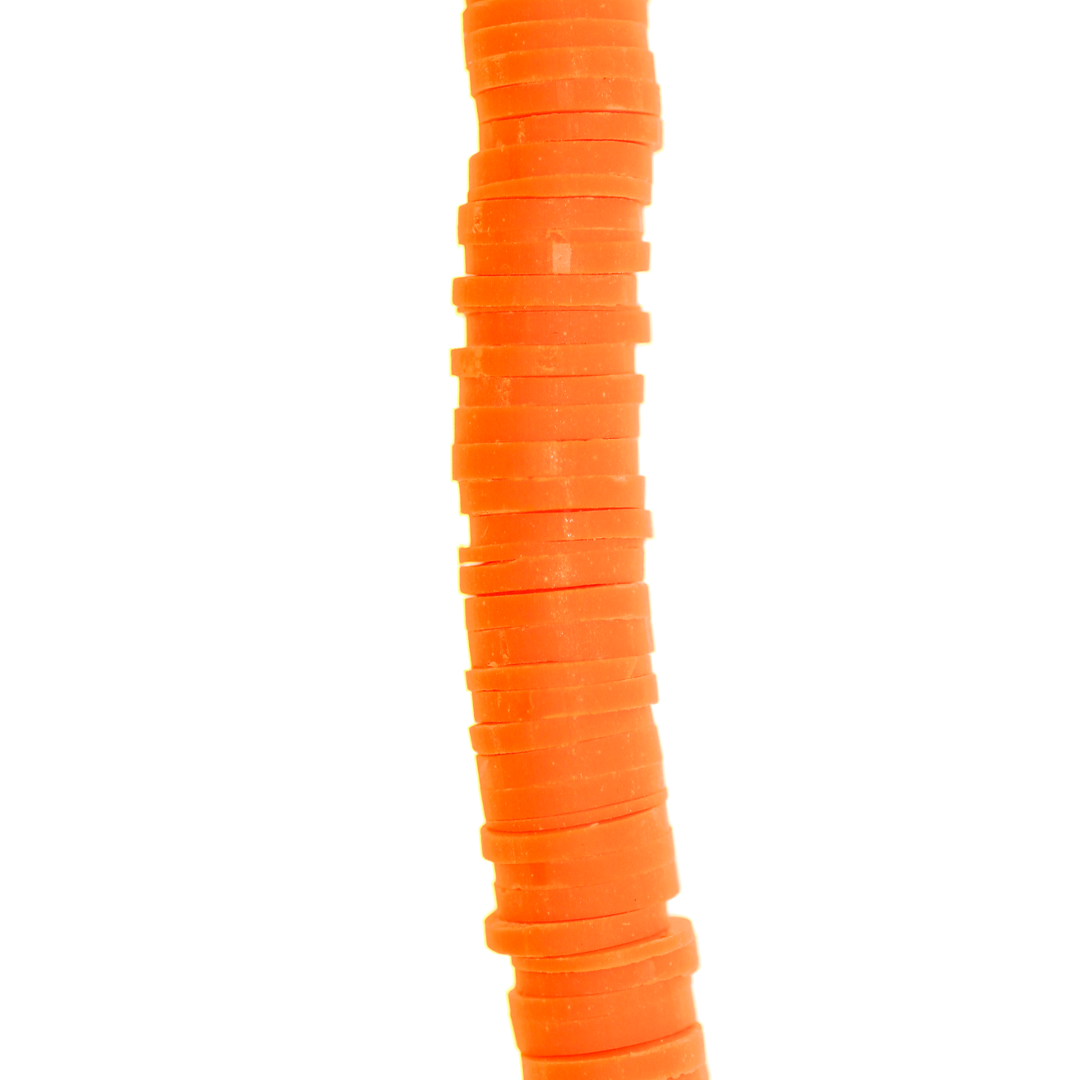 Heishi Beads, Flat Disk Polymer Clay Beads, 6mm, Available in Multiple Colours