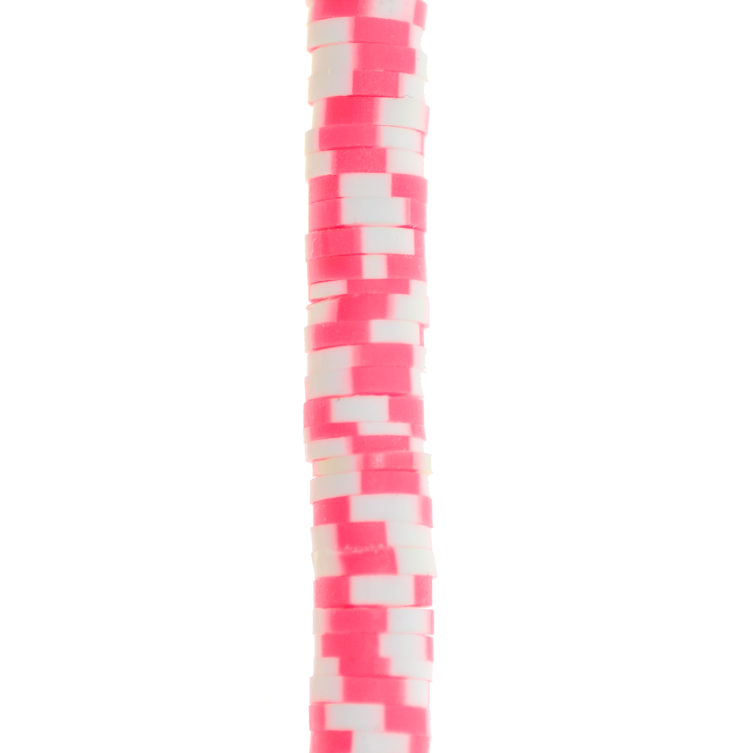 Heishi Beads, Flat Disk Polymer Clay Beads, 6mm, Available in Multiple Colours