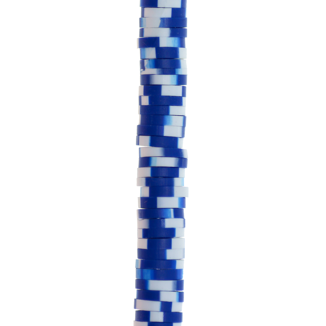 Heishi Beads, Flat Disk Polymer Clay Beads, 6mm, Available in Multiple Colours
