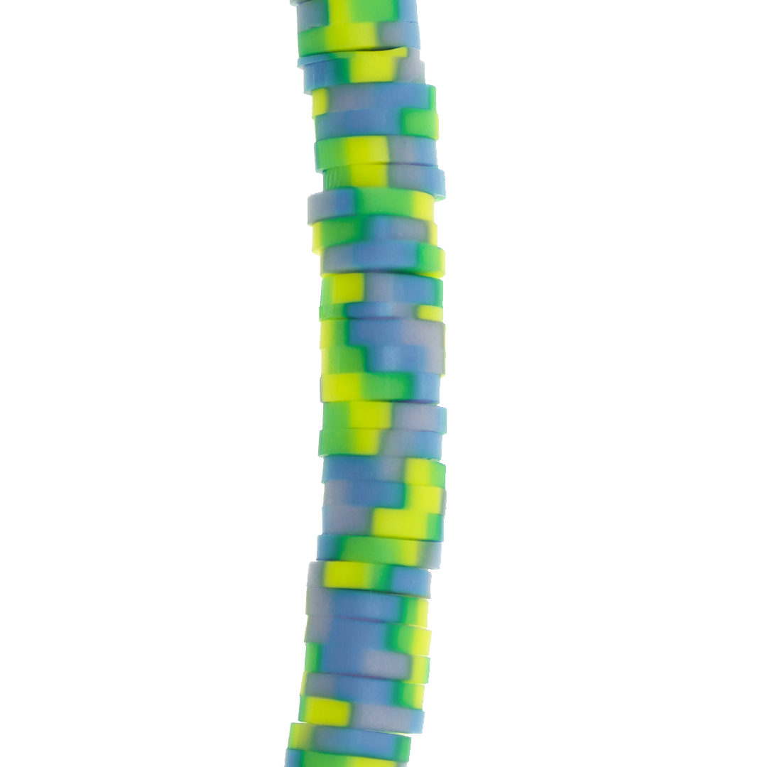 Heishi Beads, Flat Disk Polymer Clay Beads, 6mm, Available in Multiple Colours