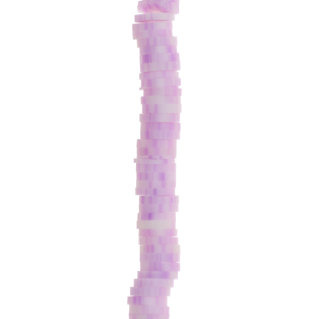 Heishi Beads, Flat Disk Polymer Clay Beads, 6mm, Available in Multiple Colours