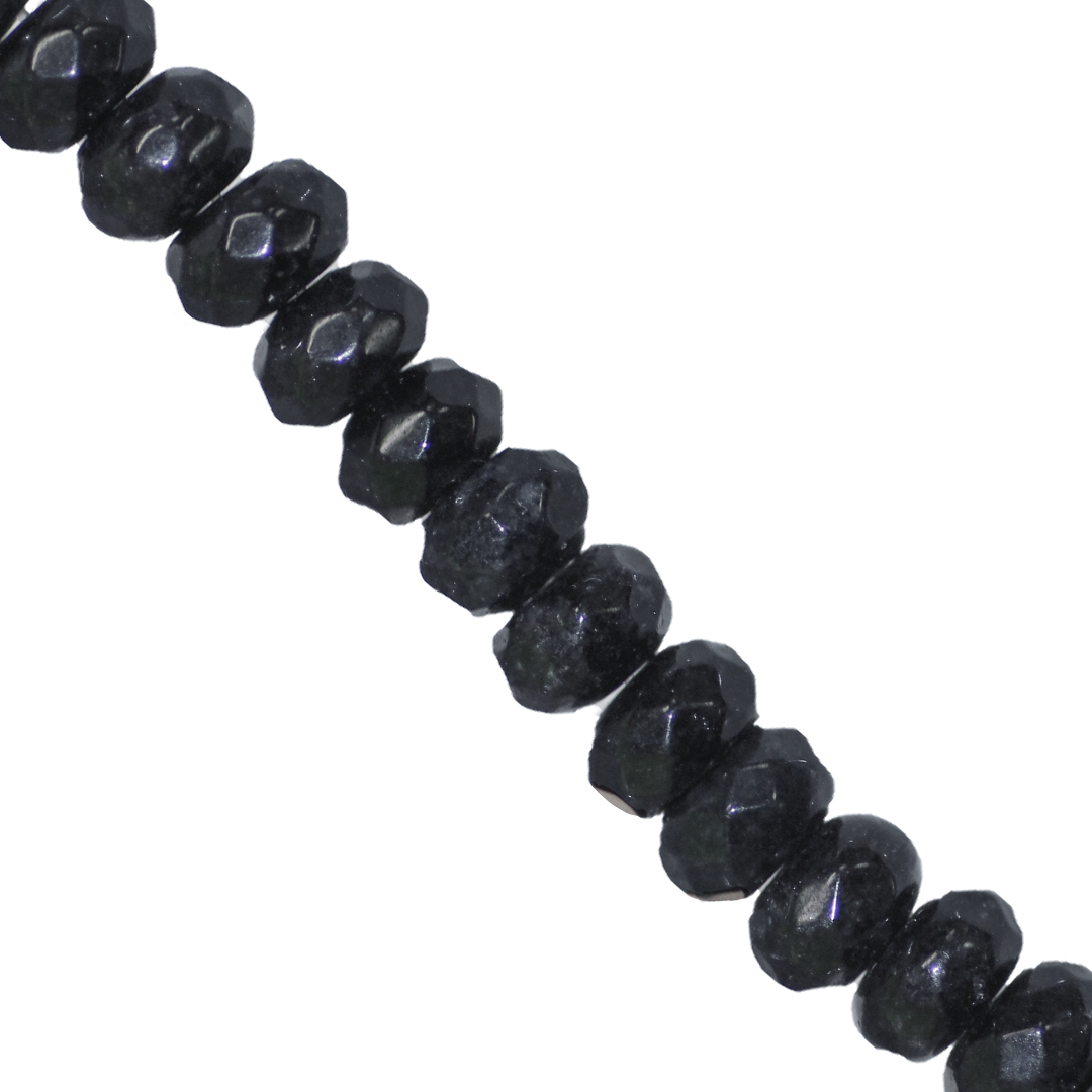 Dyed Agate, Rondelle, Faceted, Semi-Precious Stone, 6mm x 4mm, Approx 85pcs/strand, Available in Multiple Colours