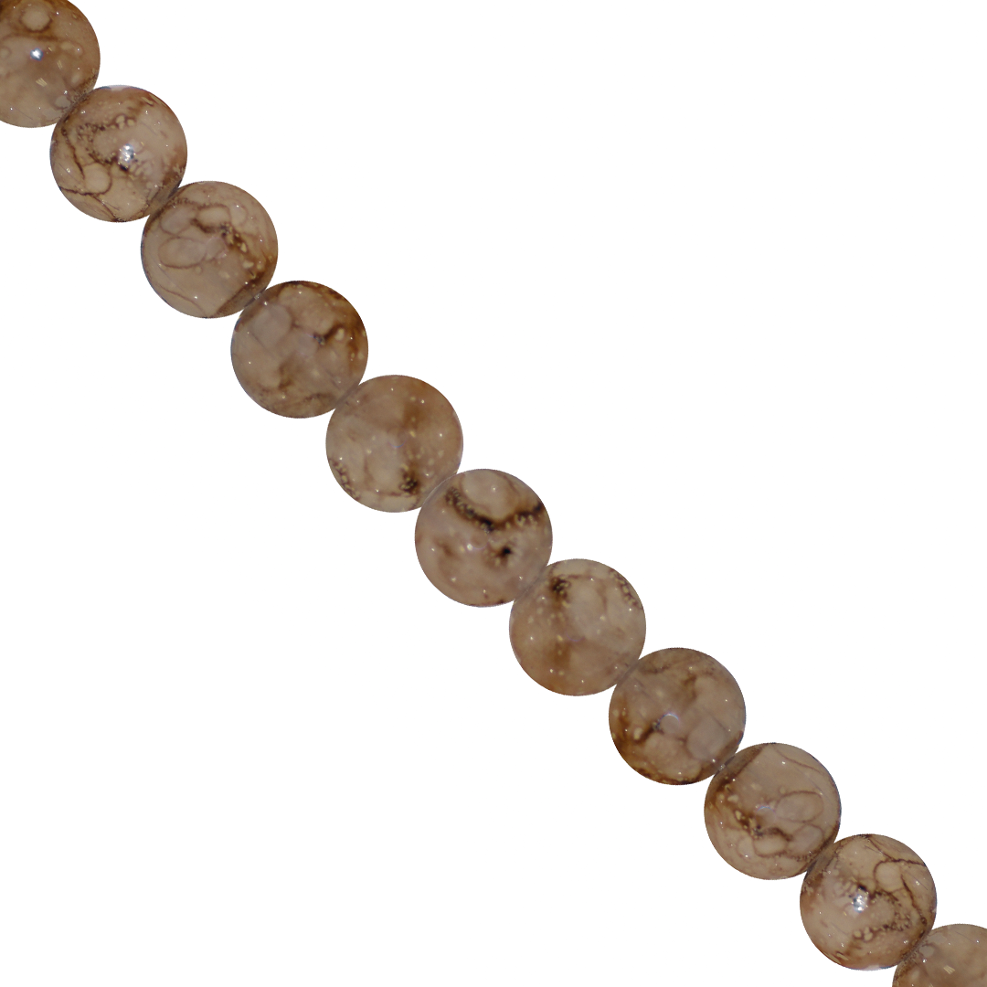 Marble Style Glass Beads, 8mm, Tie Dye, Approx 100 pcs per strand, Available in Multiple Colours