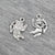 Charms,Baby Cupid, Silver, 22mm X 16mm, Sold Per pkg of 8