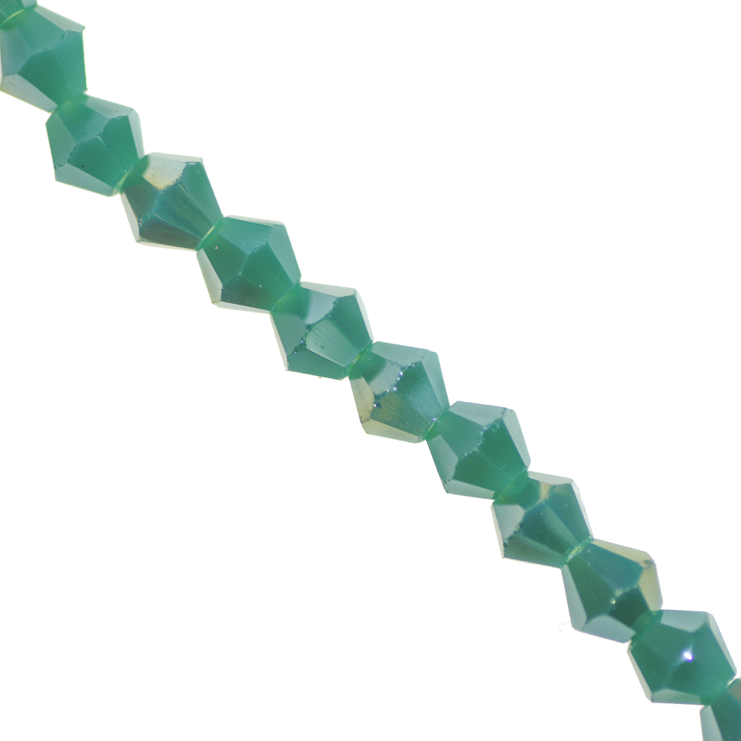 Glass Crystal, Bicone, 6mm, Approx 45 pcs per strand, Available in Multiple Colours