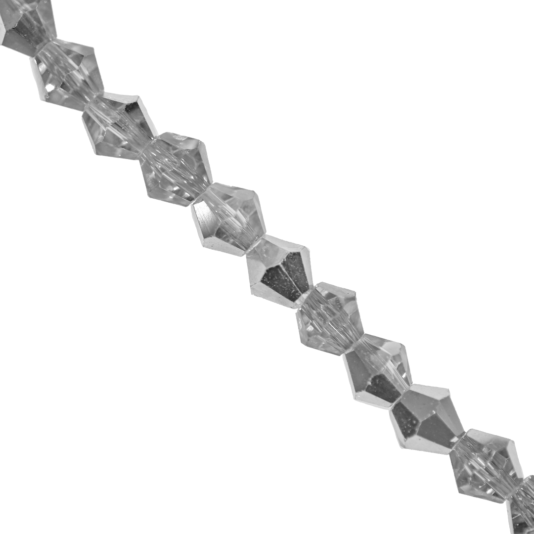 Glass Crystal, Bicone, 6mm, Approx 45 pcs per strand, Available in Multiple Colours