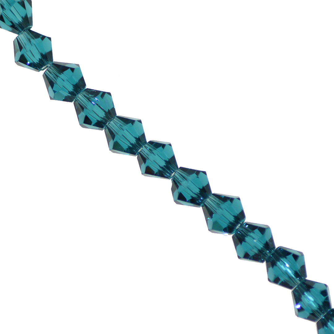 Glass Crystal, Bicone, 6mm, Approx 45 pcs per strand, Available in Multiple Colours