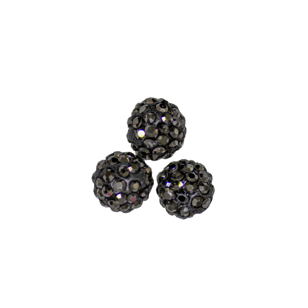 Shambala Beads, Assorted Sizes & Colours, 10 pcs/bag