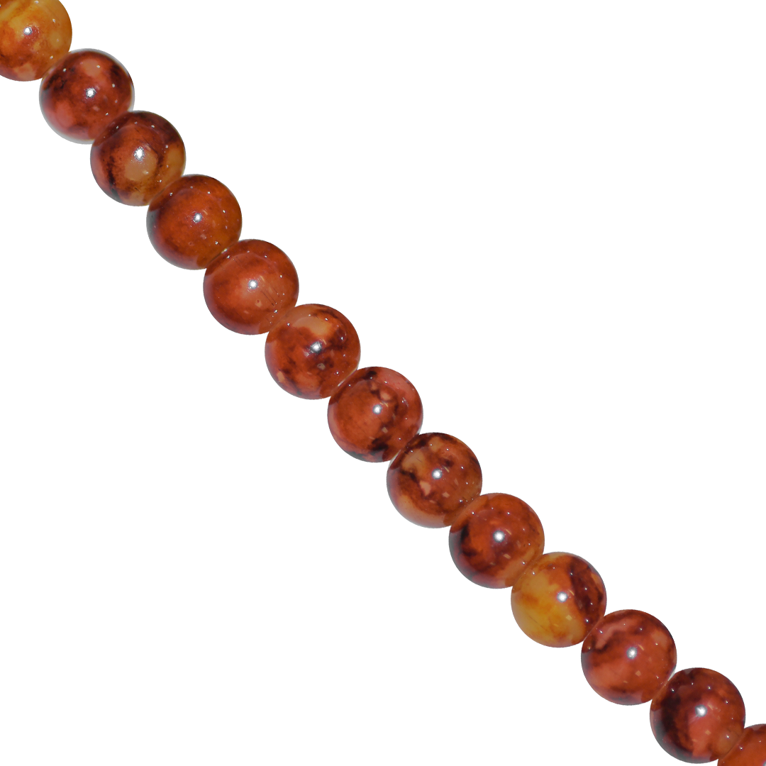 Marble Style Glass Beads, Tie Dye, 4mm, Approx 190 pcs per strand, Available in Multiple Colours