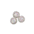 Shambala Beads, White, Assorted Sizes, 10 pcs/bag