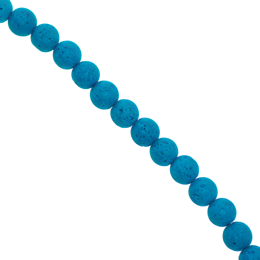 Lava Stone, Semi-Precious Stone, 6mm, Approx 60 pcs per strand