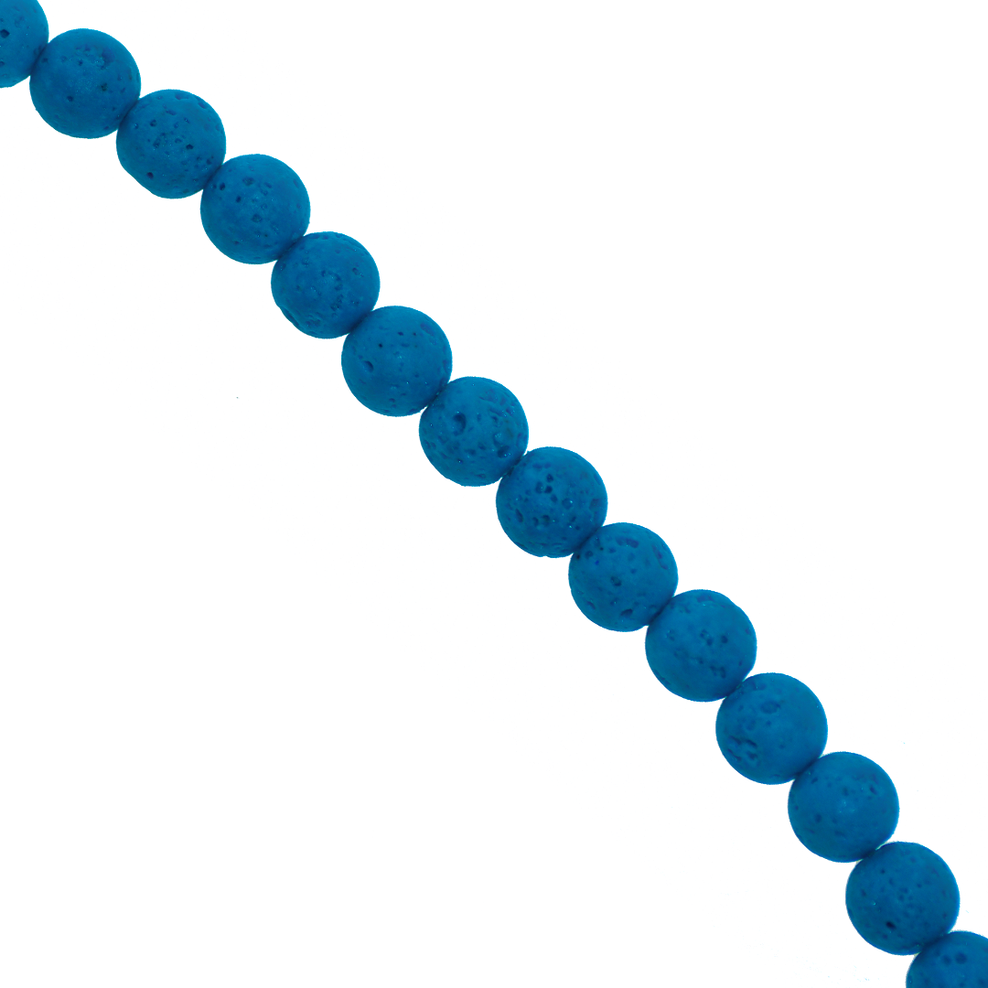 Lava Stone, Semi-Precious Stone, 6mm, Approx 60 pcs per strand