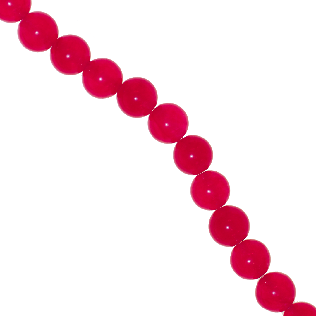 Crimson Jade, Dyed, Semi-Precious Stone, 8mm, Approx 47 pcs per strand