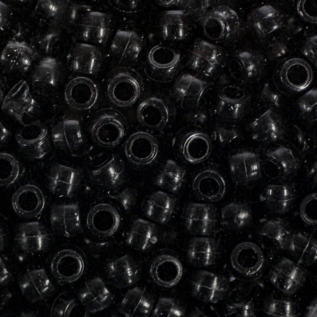 Plastic Beads Bulk Bag, Pony Beads, 8mm, Sold Per pkg of Approx 1000+ pcs, Available in Multiple Colours
