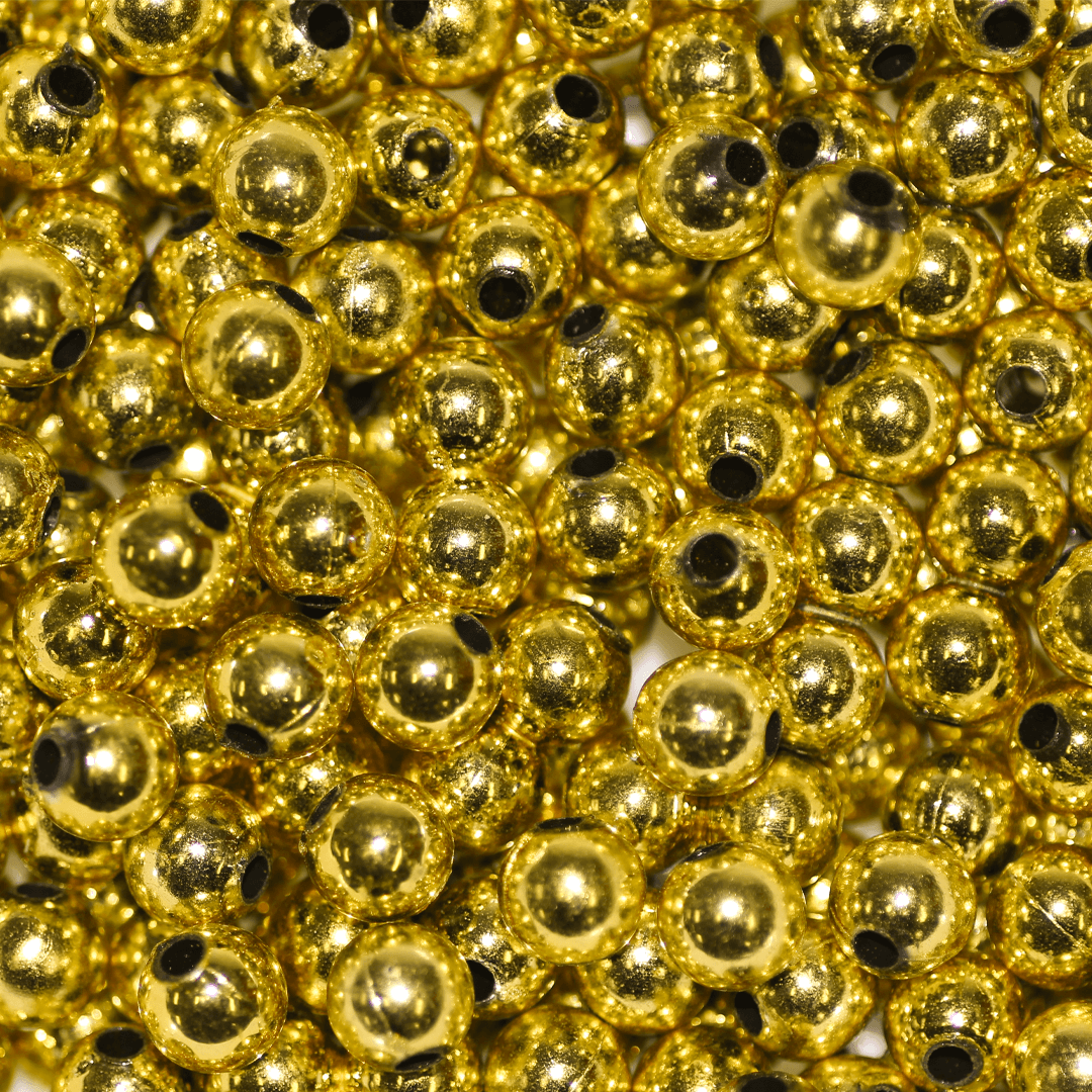 Gold best sale beads bulk