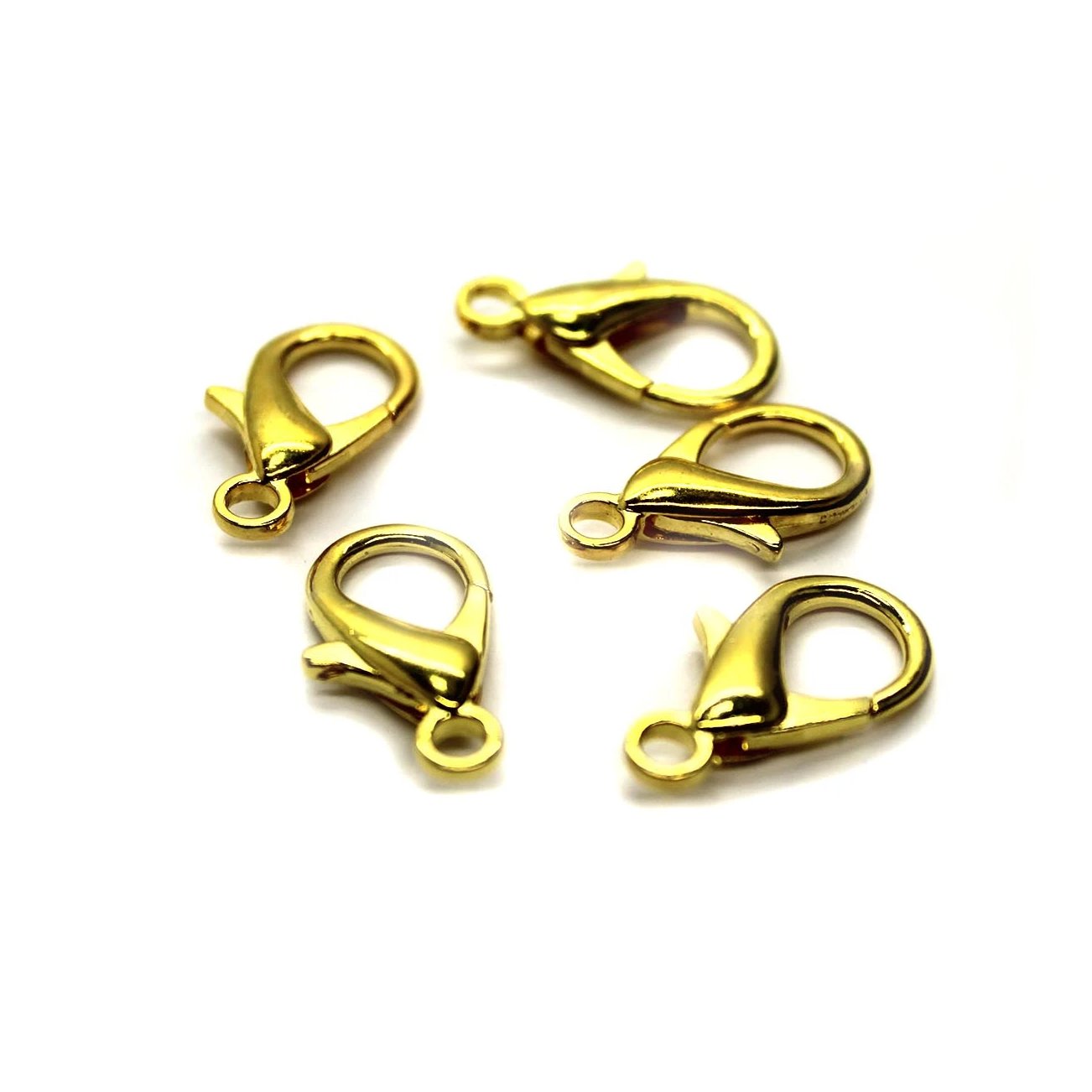 Clasp, Lobster, Gold, Alloy, 23mm x 12mm, Sold Per pkg of 10
