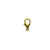 Clasp, Lobster, Gold, Alloy, 23mm x 12mm, Sold Per pkg of 10