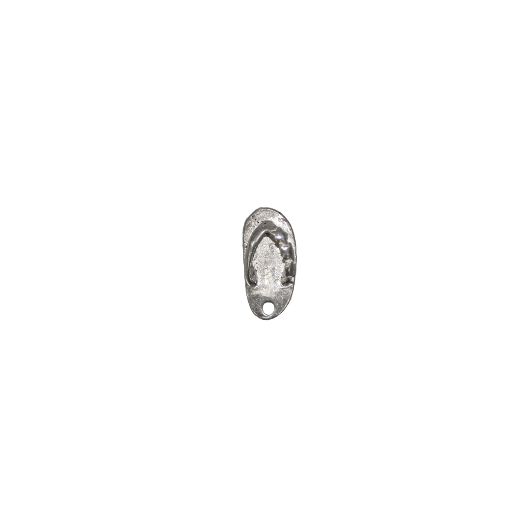 Charms, Flip Flop, Sterling Silver, Sold Per pkg of 1, Available in Multiple Sizes