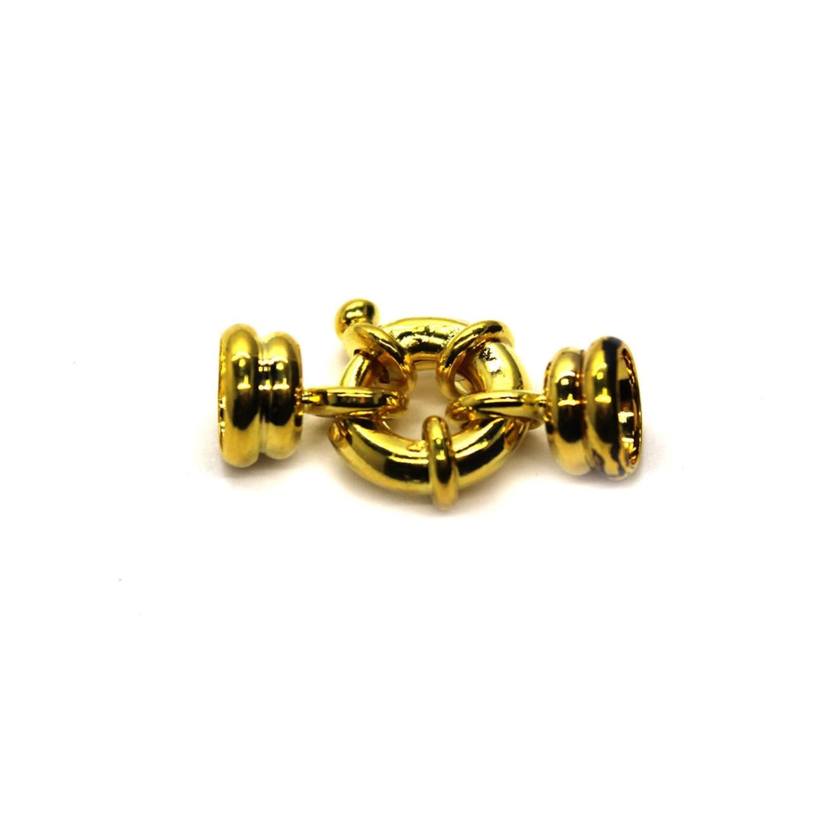 Clasp, Spring Clasp, Gold, Alloy, 26mm x 18mm x 5mm, Sold Per pkg of 1