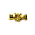 Clasp, Spring Clasp, Gold, Alloy, 26mm x 18mm x 5mm, Sold Per pkg of 1