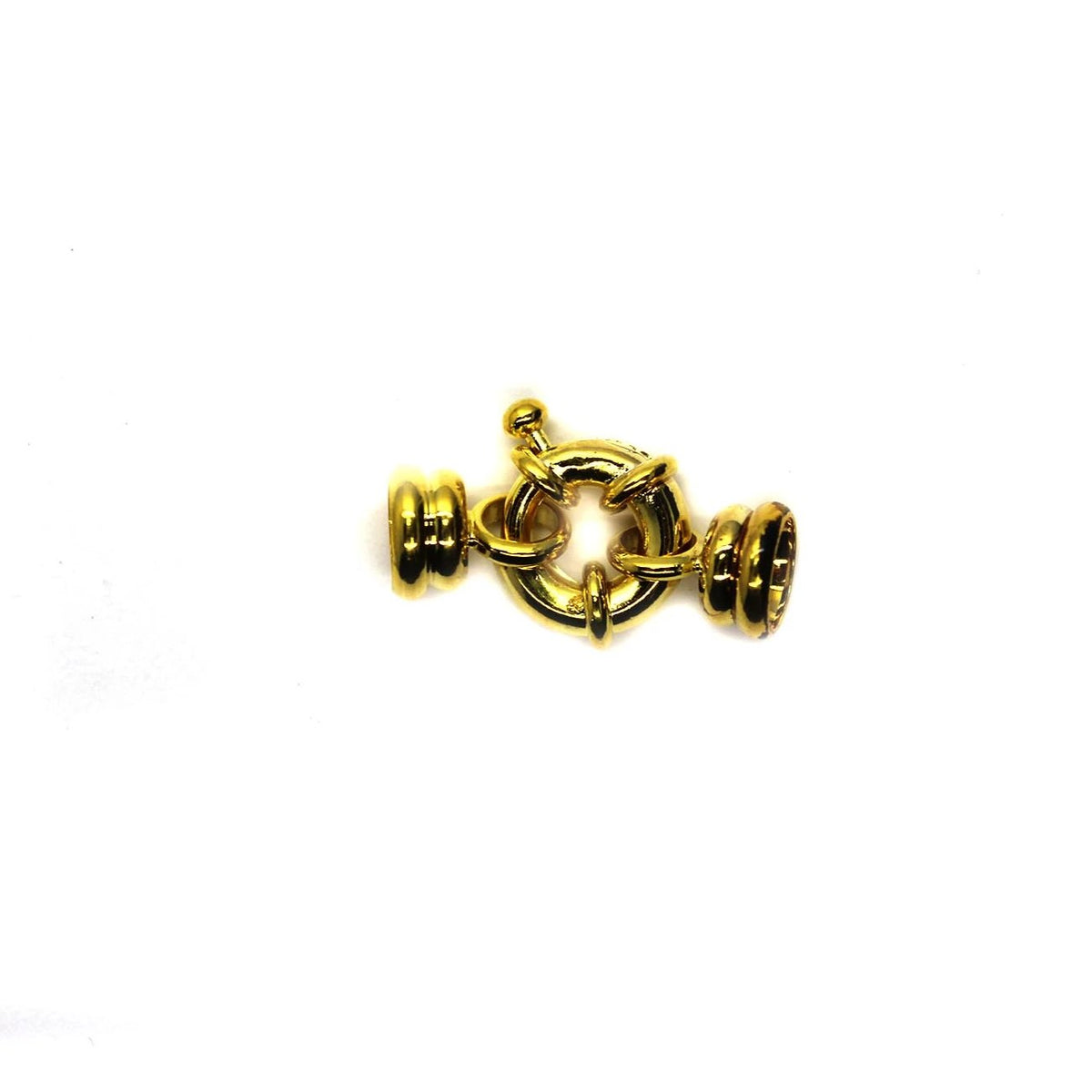Clasp, Spring Clasp, Gold, Alloy, 26mm x 18mm x 5mm, Sold Per pkg of 1