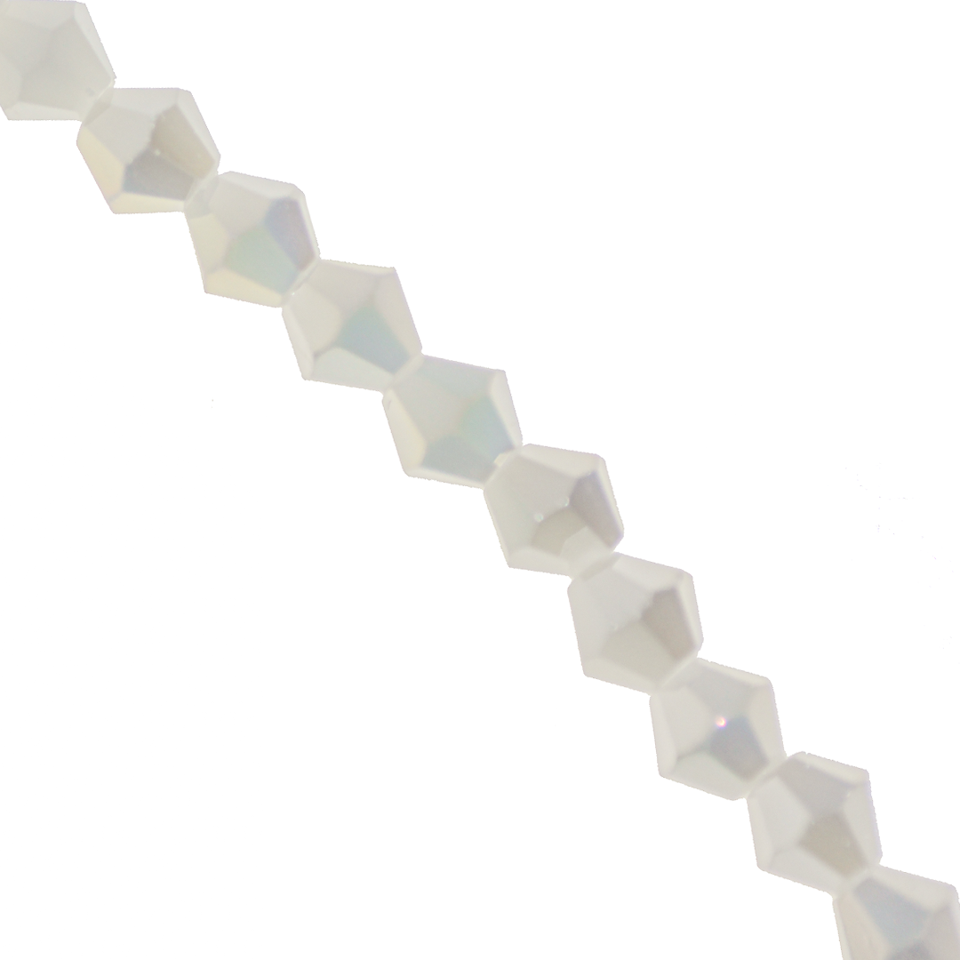Glass Crystal, Bicone, 6mm, Approx 45 pcs per strand, Available in Multiple Colours