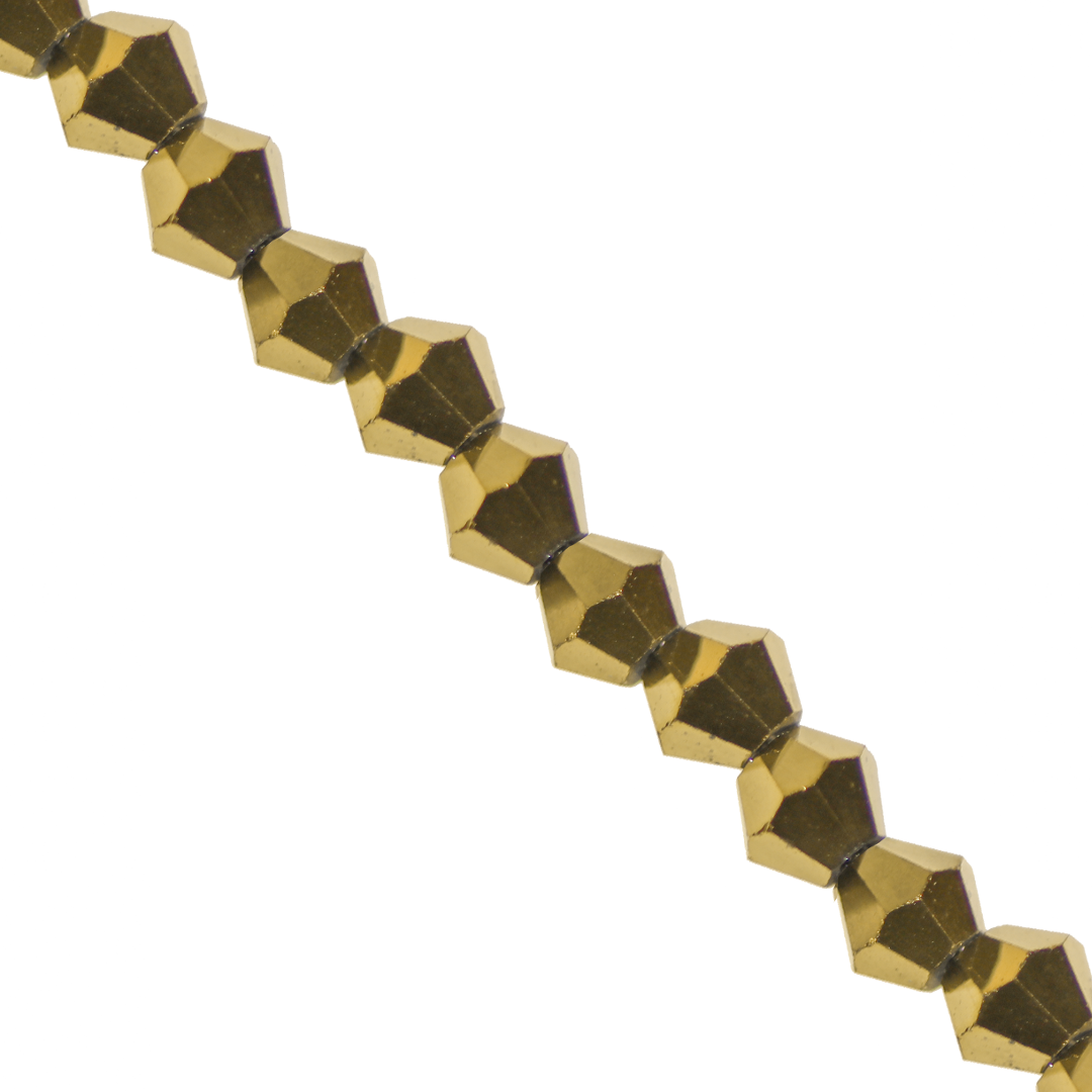 Glass Crystal, Bicone, 6mm, Approx 45 pcs per strand, Available in Multiple Colours