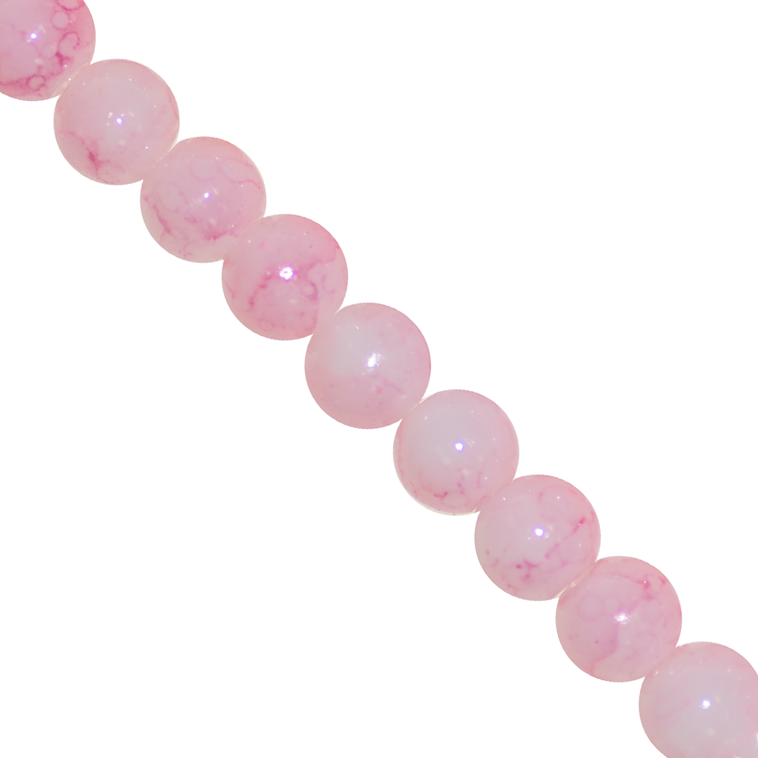 Marble Style Glass Beads, 8mm, Tie Dye, Approx 100 pcs per strand, Available in Multiple Colours